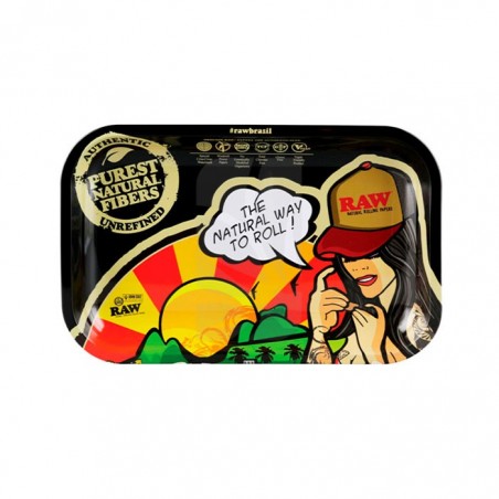 Comprar RAW Bandeja de Liar de Brazil de Rolling Tray de RAW 17.5 x 27.5 cm. barata