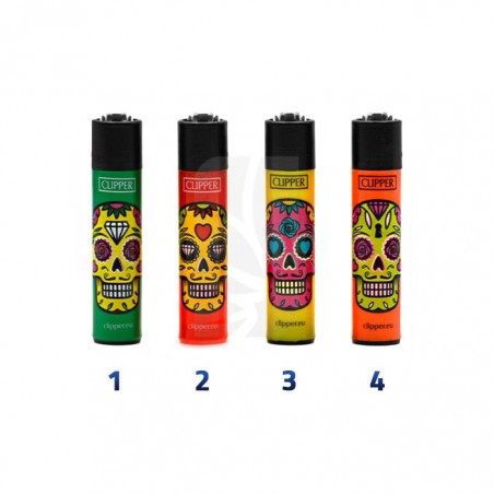 COMPRA y COLECCIONA Mechero CLIPPER Skull Mix 1