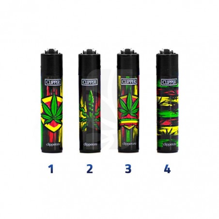 COMPRA y COLECCIONA Mechero CLIPPER Reggae Leaves