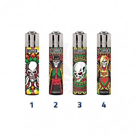 COMPRA y COLECCIONA MECHERO CLIPPER LARGE SKULL ANGELS