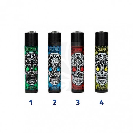 COMPRA y COLECCIONA Mechero Clipper Mexican Skulls