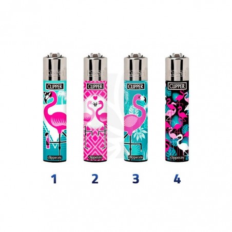 COMPRA y COLECCIONA Mechero Clipper Funny Flamingos