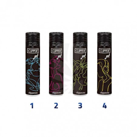 COMPRAR Y COLECCIONAR Mechero CLIPPER Line Fluo Faces