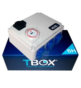 Temporizador TEMPOBOX 6x600W con toma para calentador