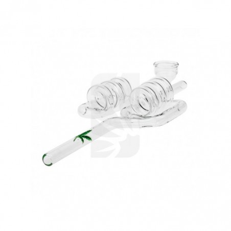 Comprar Pipa Doble Spiral de Cristal barato