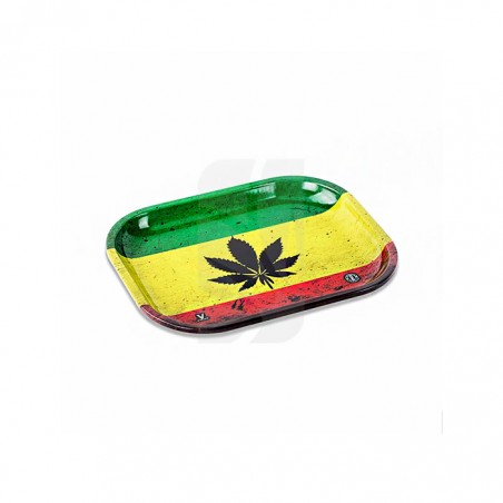 Bandeja Rasta Leaf Peq. 18 x 14 cm.