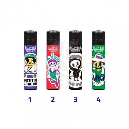 MECHEROS CLIPPER Sticker Skulls