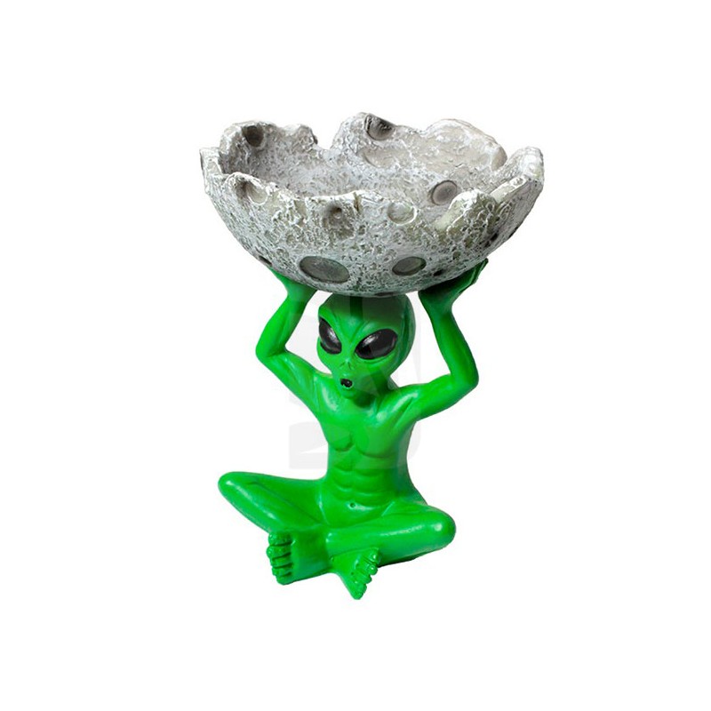 Ceniceros originales - Cenicero Alien Verde en la Luna
