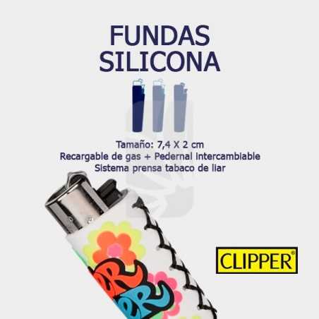 Clipper Large Funda Pop Hippie White