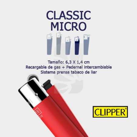 Mechero Clipper Soft Touch All Black