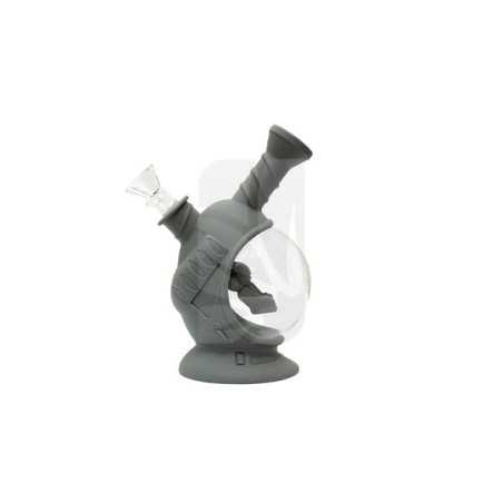 Bong de Silicona Gris 17.5 cm.