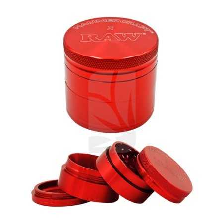 Grinder RAW Hammercraft Rojo 4 partes