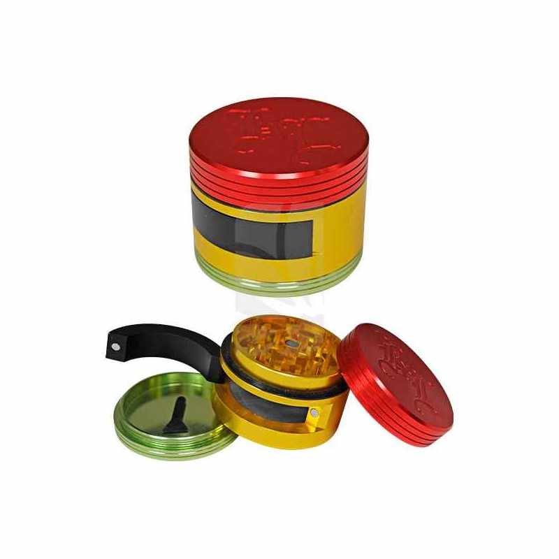 Grinder 3 partes con puerta 62 mm. Rasta