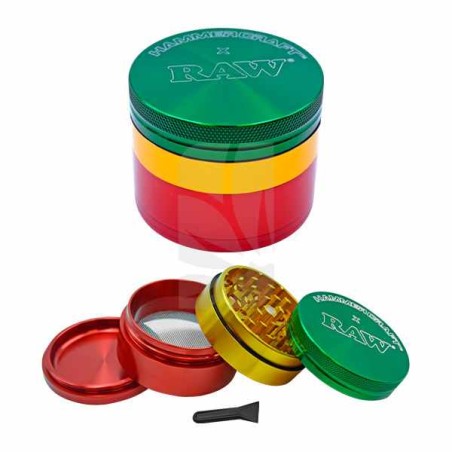 Grinder RAW M Hammercraft Rasta 4 partes