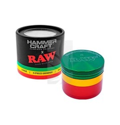 Grinder RAW M Hammercraft Rasta 4 partes