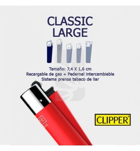 Tamaños y medidas de Mechero CLIPPER Classic Large