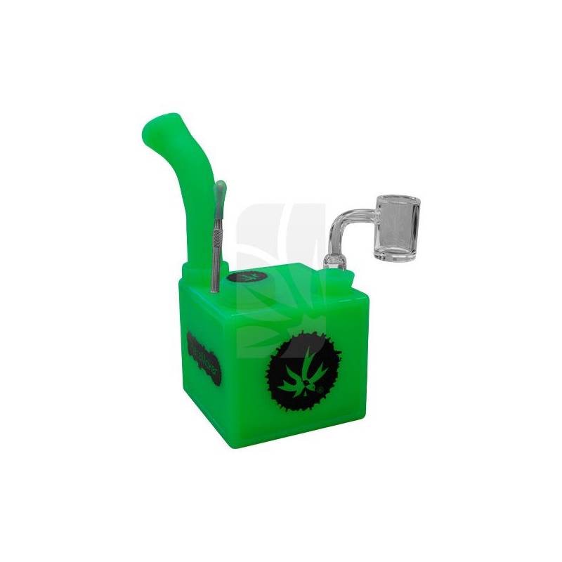 Bong Kube de silicona Verde