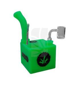 Bong Kube de silicona Verde