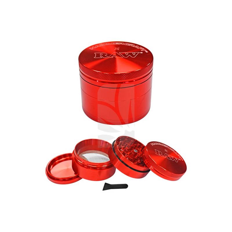 Grinder RAW S Hammercraft Rojo 4 Partes