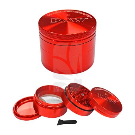 Grinder RAW S Hammercraft Rojo 4 Partes