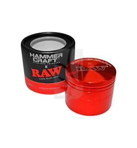 Grinder RAW S Hammercraft Rojo 4 Partes