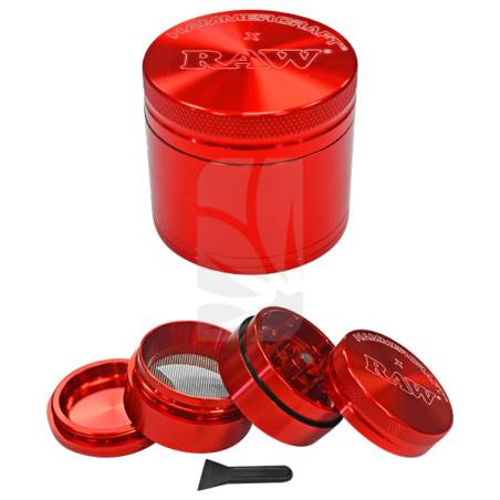 Grinder RAW L Hammercraft Rojo 4 partes