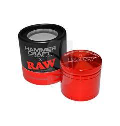 Grinder RAW L Hammercraft Rojo 4 partes