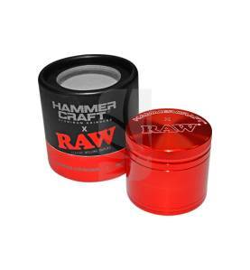 Grinder RAW L Hammercraft Rojo 4 partes