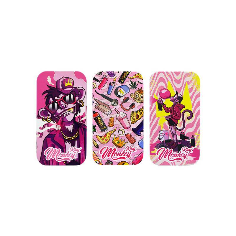 Pack 3 Cajas de Metal Monkey King Rosa