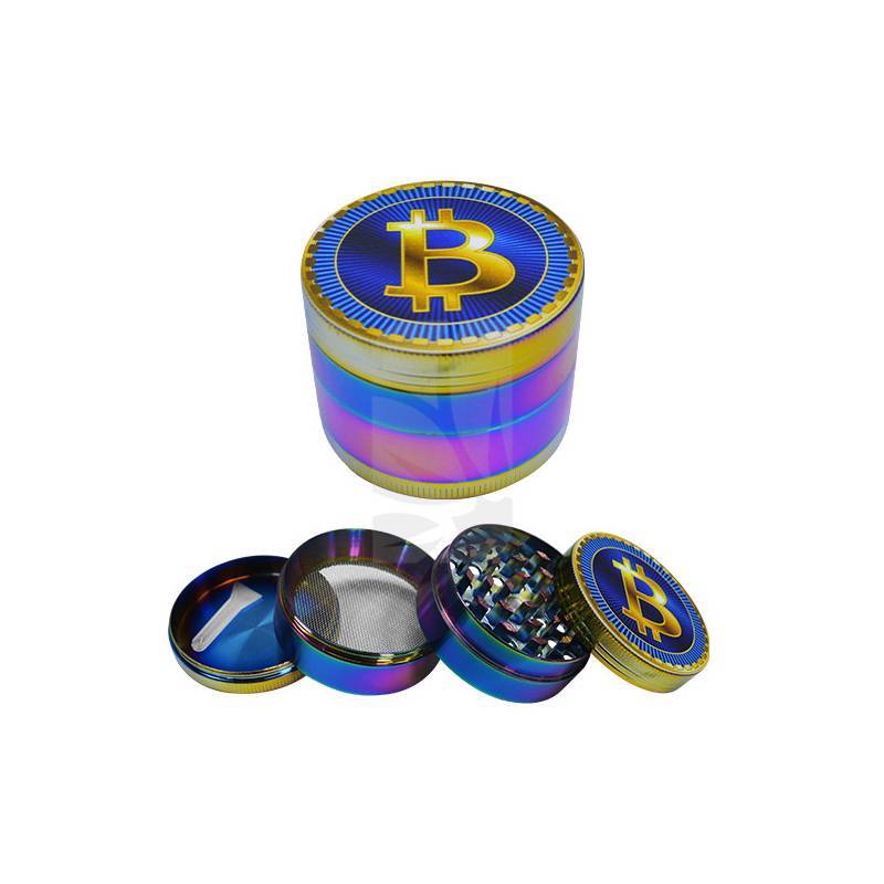 Grinder 4 partes Bitcoin Icy 50 mm.