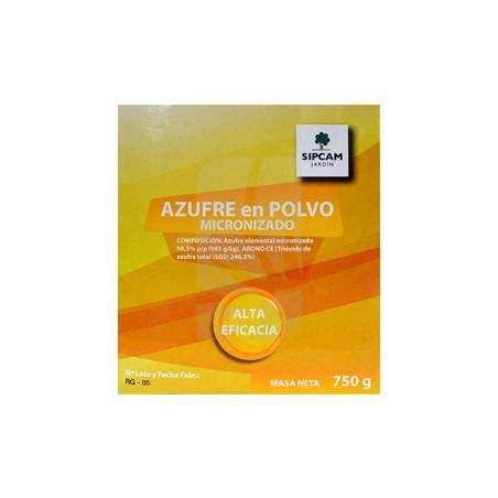 Azufre en polvo micronizado 750 gr. SIPCA