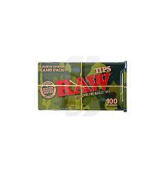 Filtros RAW Prerolled Caja Camuflaje 100 u.