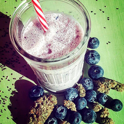 batido de frutas con cannabis